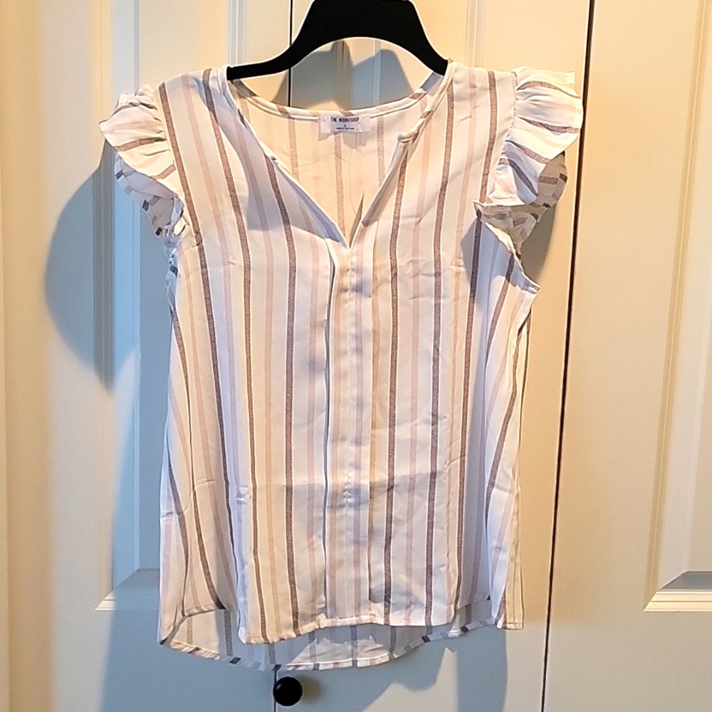 Mod boutique striped blouse